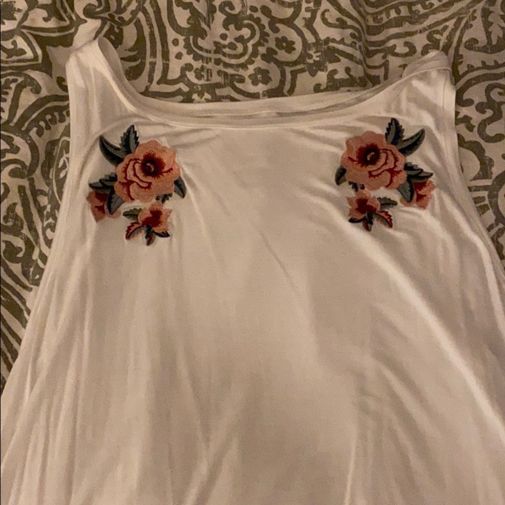 Flower front tank top